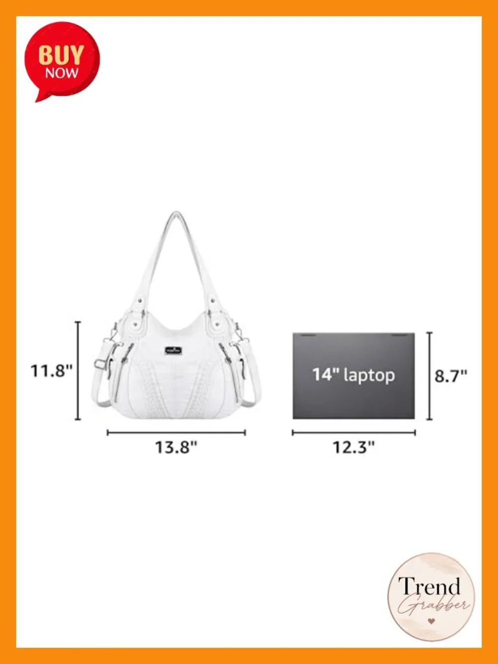 Washed PU Leather Tote Bag Shoulder Crossbody Hobo Purses